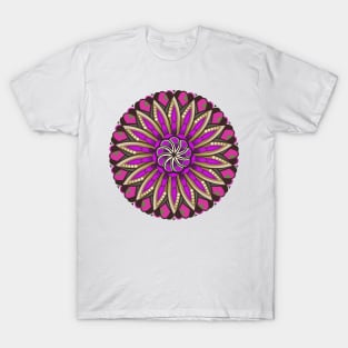 Mandala Flower Bohemian Pastel Art Colorful Paisley T-Shirt